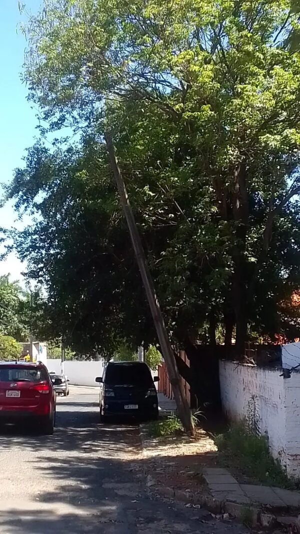 Peligrosa columna de la ANDE - Crónicas Ciudadanas - ABC Color