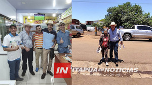 JAVIER PEREIRA VISITÓ A COMERCIANTES EN ENCARNACIÓN Y RECIBIÓ FUERTE APOYO