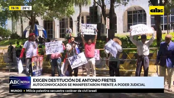 Autoconvocados se manifestaron frente a Poder Judicial - ABC Noticias - ABC Color