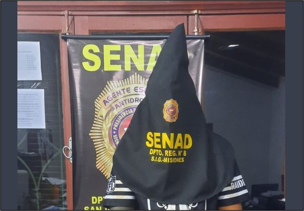 SENAD detuvo a un supuesto distribuidor de cocaína en San Juan Bautista
