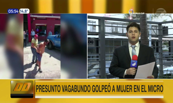 Reducen a presunto vagabundo que golpeó a una mujer en un bus - Paraguaype.com