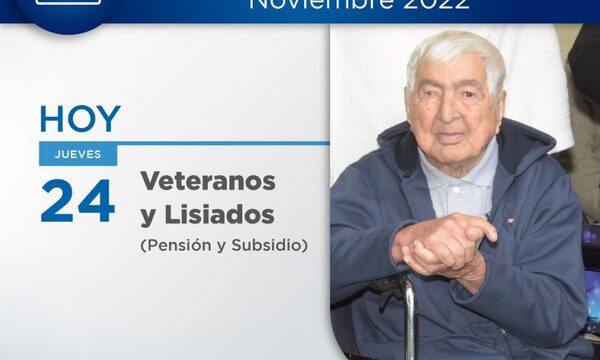Veteranos del Chaco cobran hoy la pensión y el subsidio de noviembre