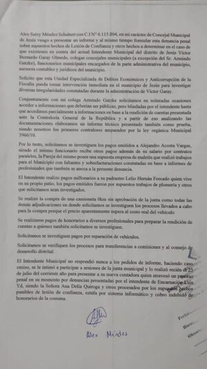 Denuncian que intendente de Jesús incidentó manifestación de vecinos - Nacionales - ABC Color