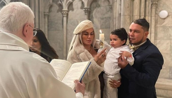 Tras el escándalo, Lilian Ruíz se muestra feliz con su familia en el bautismo de su hijo - Teleshow