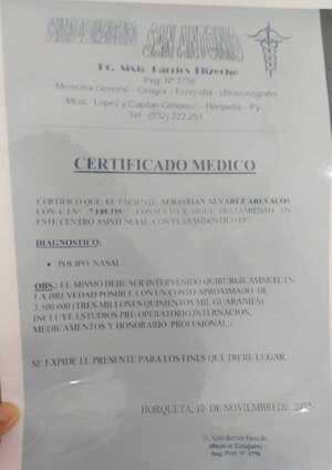 Madre necesita reunir G. 3.500.000 para cirugía nasal de su hijo de 19 años - Radio Imperio