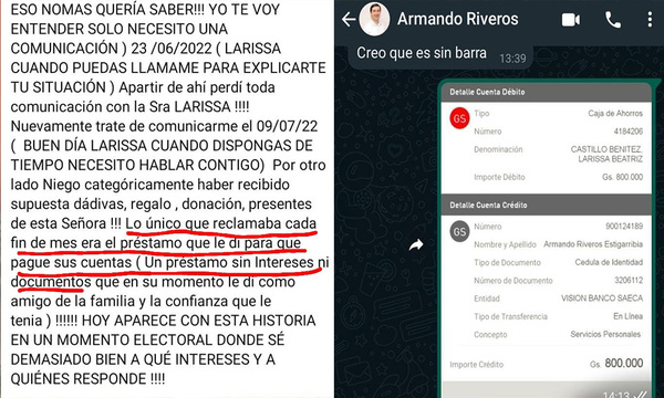Armando admite que percibía G. 800 mil mensuales de funcionaria de la Junta - OviedoPress
