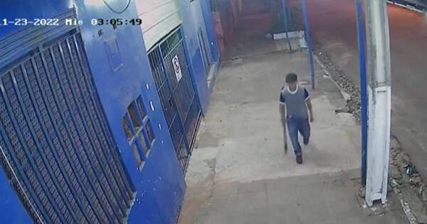La Nación / San Lorenzo: robó bodega y fue detenido gracias a imágenes de circuito cerrado