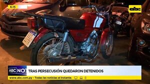 Hubo persecución y detenidos dos motoasaltantes - ABC Noticias - ABC Color