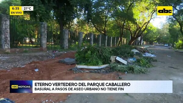 Eterno basural en Parque Caballero - ABC Noticias - ABC Color
