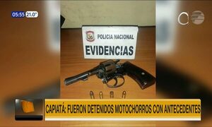 Presuntos motochorros detenidos en Capiatá | Telefuturo