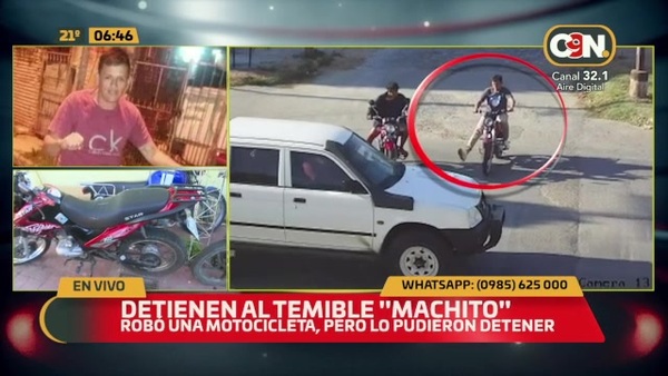 Detienen al temible alias ''Machito'' - C9N