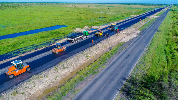 Las obras de la ruta Transchaco transitan su etapa final y se acercan al 90% de avances