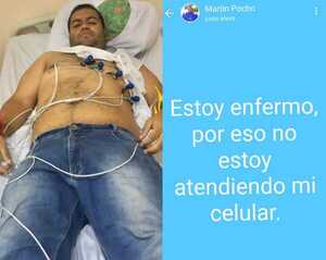Martín Pochó: "Estoy enfermo, por eso no estoy atendiendo mi celular"