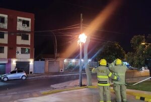 Incendio de cables causa susto en Fernando de la Mora - Policiales - ABC Color