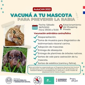 Jornada de vacunación y desparasitación gratuita de mascotas en San Lorenzo - .::Agencia IP::.
