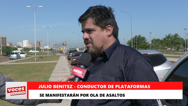 Conductores de plataformas anuncian protestas ante ola de asaltos - Megacadena — Últimas Noticias de Paraguay