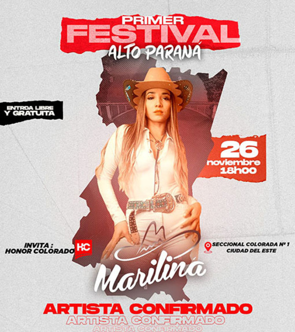 Marilina y otros grandes artistas serán atracciones hoy en el festival musical de CDE | DIARIO PRIMERA PLANA