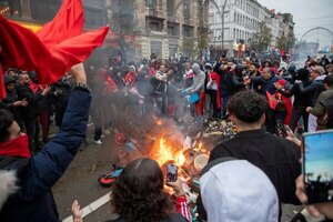 Actos vandálicos desatados en Bruselas tras derrota de Bélgica ante Marruecos