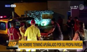 Hombre terminó apuñalado por su pareja en Asunción | Telefuturo