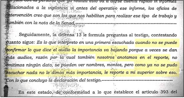 Diario HOY | Senad descartó otra escucha sobre coima de US$ 50 mil para “un jefe”