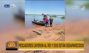 Pescadores cayeron al río Paraguay y dos están desaparecidos | Telefuturo