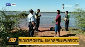 Pescadores caen al río Paraguay y están desaparecidos