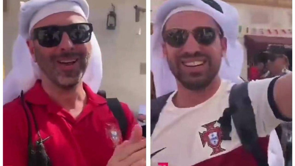 [VIDEO] Portugueses le cantaron a un goleador paraguayo ¡en pleno Mundial!