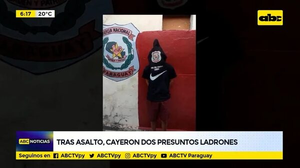 Cayeron dos presuntos ladrones tras asalto   - ABC Noticias - ABC Color