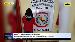 Robó carne de un súper y fue reducido - ABC Noticias - ABC Color