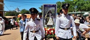 Gran acompañamiento de fieles en la procesión de Tupãsy Caacupé y el rezo del Ángelus - Nacionales - ABC Color