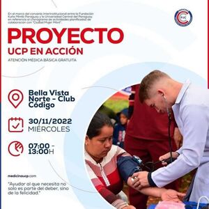 Este miercoles, el Proyecto UCP en Acción estará en Bella Vista