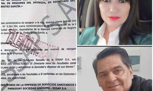 Cambian a administrador regional de ESSAP por planillero