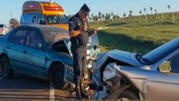 Choque frontal deja un fallecido y cuatro heridos en Quiindy