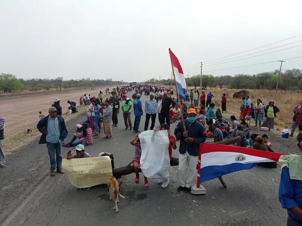 Autoridades sometidas ante insistentes cortes de la Ruta Transchaco - Noticias del Chaco - ABC Color