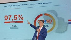 El Censo Nacional de población y Viviendas alcanzó cifra histórica de 97,5%