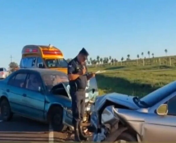 Choque frontal deja un fallecido y cuatro heridos en Quiindy