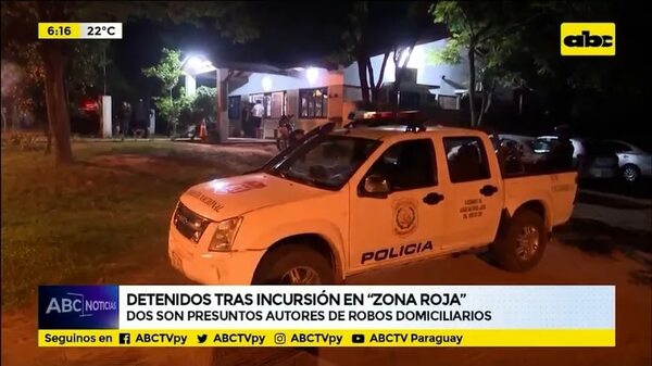 Detenidos tras incursión en “zona roja” - ABC Noticias - ABC Color