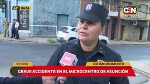 Grave accidente en el Microcentro de Asunción - C9N