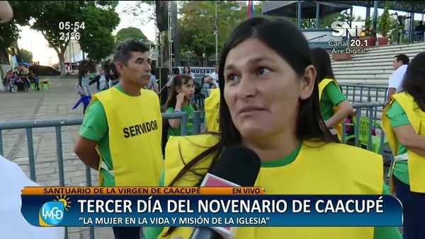 Tercer día del novenario de Caacupé - SNT
