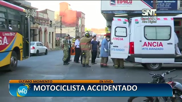 Grave accidente en el Microcentro de Asunción - SNT