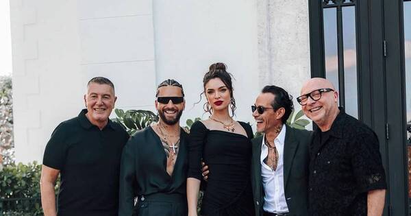 La Nación / Nadia Ferreira, Marc Anthony y Maluma alegraron el desfile de Dolce & Gabbana en Miami