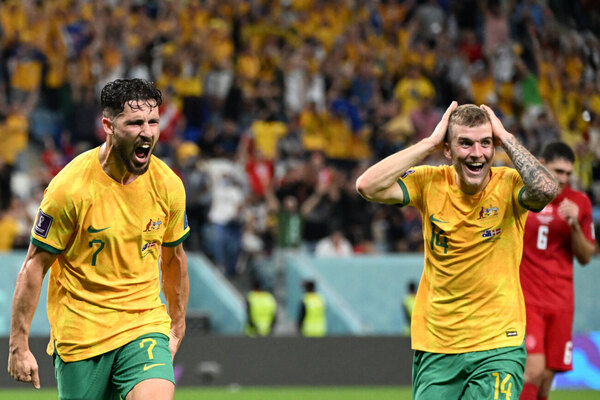 Australia dio el golpe y se mete a los octavos de final por segunda vez en su historia