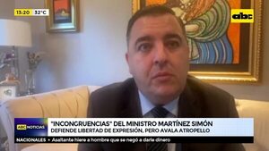 “Incongruencias” del ministro Martínez Simón - ABC Noticias - ABC Color