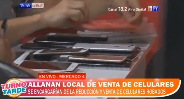 Buscan celulares robados en el Mercado 4 y sospechan tráfico internacional