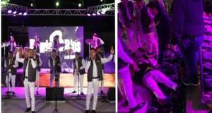 ¡Otra vez! Cayó una pantalla sobre el escenario y aplastó a un baterista