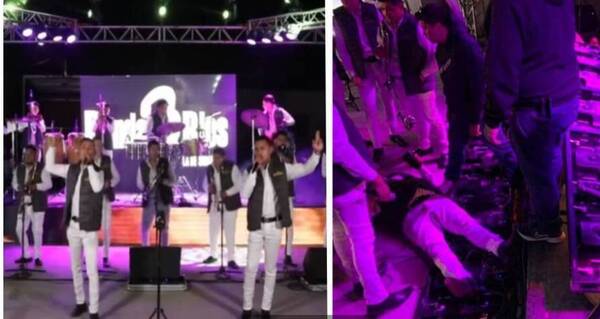 ¡Otra vez! Cayó una pantalla sobre el escenario y aplastó a un baterista