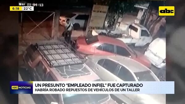 Un presunto “empleado infiel” fue capturado - ABC Noticias - ABC Color
