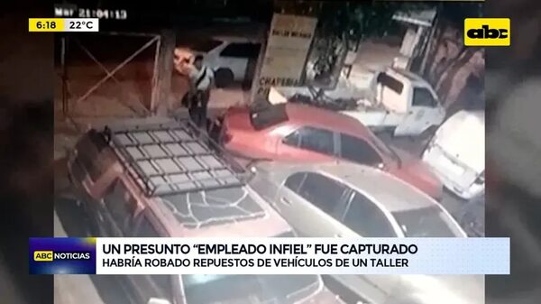 Un presunto “empleado infiel” fue capturado  - ABC Noticias - ABC Color