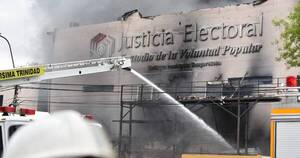 La Nación / Piden transparencia y celeridad para esclarecer las causas del incendio en el TSJE