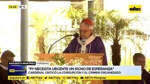 Cardenal Adalberto criticó la corrupción y el crimen organizado  - ABC Noticias - ABC Color